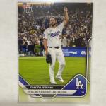 2025 Topps Now Clayton Kershaw 3000 K Milestone Card