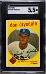 1959 Topps Don Drysdale #387 SGC 5.5 Card
