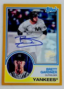 Brett Gardner Gold Foil Auto /50 Topps 2024