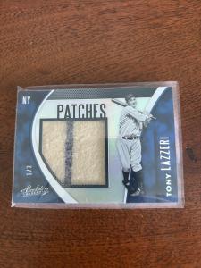 2021 Panini Absolute Tony Lazzeri 1/3 Patch Card
