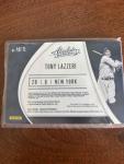 2021 Panini Absolute Tony Lazzeri 1/3 Patch Card