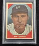 1960 Red Ruffing Signed Yankees Baseball Card