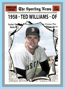 Ted Williams Custom Art Card - Boston Red Sox