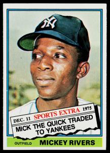 1976 Topps #85T Mickey Rivers Baseball Card