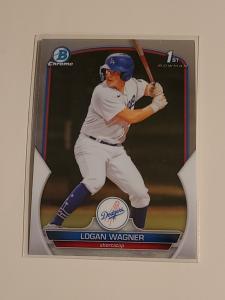 2023 Bowman Chrome Logan Wagner Rookie Card