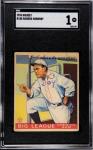 1933 Goudey Rogers Hornsby Card #188 SGC