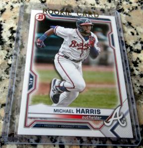 Michael Harris 2021 Bowman Rookie Card RC