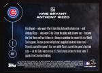 Kris Bryant Anthony Rizzo Cubs World Series Card