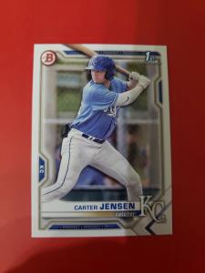 Carter Jensen 2021 Bowman Draft Kansas City Royals