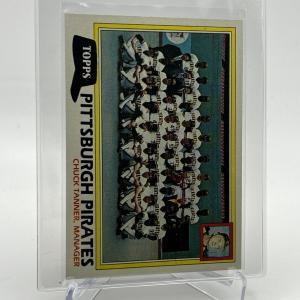 1981 Topps Pittsburgh Pirates Baseball Checklist Card
