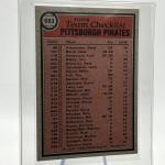 1981 Topps Pittsburgh Pirates Baseball Checklist Card