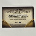 2023 Topps Lou Gehrig Triple Crown Winner Card