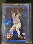 Jason Foley 2024 Topps Chrome Sapphire Card