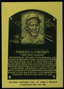 Charles Comiskey 1981-89 Hall of Fame Metallic Card