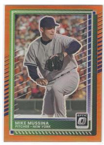 Mike Mussina 2025 Donruss Optic Orange Prizm