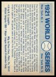 1970 Fleer World Series #18 Giants vs. Yankees