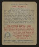 1949 Bowman Phil Rizzuto No Name Card #98