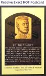 Ed Delahanty Hall of Fame Plaque Postcard