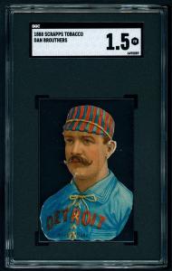 1888 Dan Brouthers Die-Cut Tobacco Card
