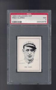 1950 Fred Clarke Callahan Baseball Card PSA 7