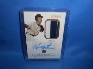 2024 Hideki Matsui Gem Patch Autograph Card 20/75