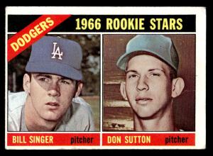 1966 Topps Dodgers Rookie Stars Bill Singer/Don Sutton