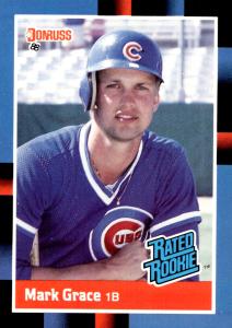 1988 Donruss Mark Grace #40 Rookie Card