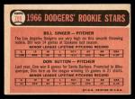 1966 Topps Dodgers Rookie Stars Bill Singer/Don Sutton