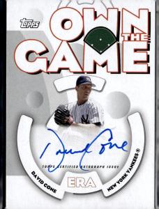 David Cone 2024 Topps Archives On Card Auto