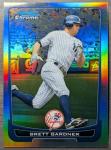 2012 Bowman Chrome Brett Gardner #158 Refractor