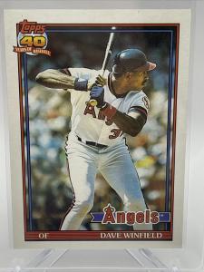 1991 Topps Dave Winfield Baseball Card #630
