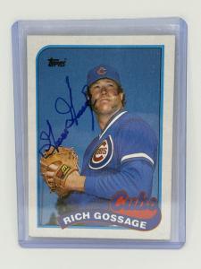 1989 Topps Goose Gossage Autographed Baseball Card