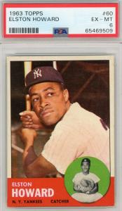 1963 Topps Elston Howard Baseball Card #60 PSA 6