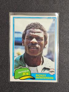 1981 Topps Rickey Henderson Card #261