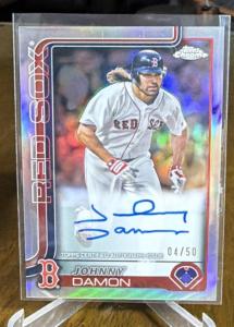 2024 Topps Chrome Johnny Damon Autograph 04/50