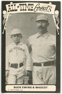 1973-80 TCMA Postcard - Buck Ewing & Giants