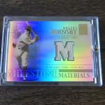 2002 Topps Tribute Hornsby Game Used Bat Card