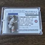 2002 Topps Tribute Hornsby Game Used Bat Card