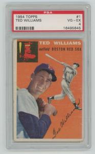 Ted Williams 1954 Topps Baseball Card #1
