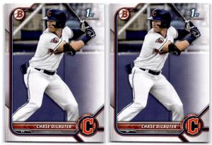 Chase DeLauter 2022 Bowman Draft Rookie Card