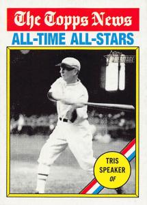 Tris Speaker 2025 Topps Heritage Boston Red Sox Card