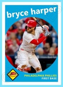 Bryce Harper Philadelphia Phillies 1959 Art Card