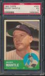 1963 Topps Mickey Mantle Baseball Card #200