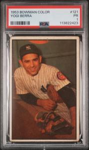 1953 Bowman Yogi Berra #121 Baseball Card