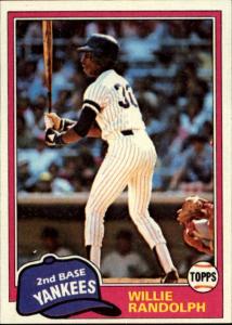 1981 Topps Willie Randolph Baseball Card #60