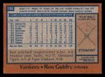 1978 Topps Ron Guidry Yankees Card #135