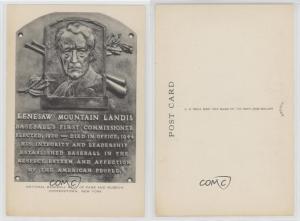 1953 Kenesaw Mountain Landis Hall of Fame Postcards
