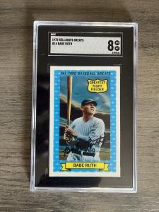 1972 Kellogg's Greats #14 Babe Ruth - SGC 8
