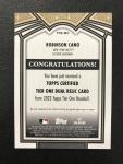 2023 Topps Tier One Robinson Cano Dual Patch /25