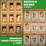 Old Frog 1890 Players League Complete Baseball Set